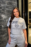 Inspire' Printed Boxy Crop Top