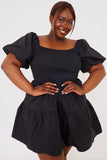 Cotton Poplin Shirried Bust Dress