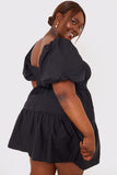 Cotton Poplin Shirried Bust Dress