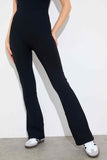 RIBBED SCULPT AND CONTROL FLARE LEG UNITARD