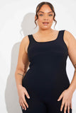 RIBBED SCULPT AND CONTROL FLARE LEG UNITARD