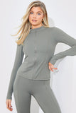 Soft Touch Zip Through Jacket