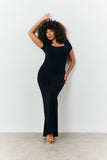 Sculpting Cap Sleeve Maxi Dress