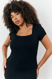 Sculpting Cap Sleeve Maxi Dress