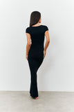 Sculpting Cap Sleeve Maxi Dress