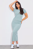 Short Sleeve Stripe Reversible Co-Ord Top