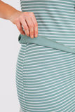 Short Sleeve Stripe Reversible Co-Ord Top