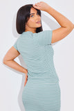 Short Sleeve Stripe Reversible Co-Ord Top