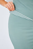 Short Sleeve Stripe Reversible Co-Ord Top