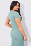 Short Sleeve Stripe Reversible Co-Ord Top