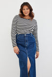 Striped Long Sleeve T Shirt