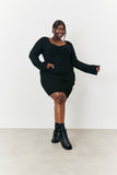 Long Sleeve Knit Mini Dress