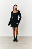Long Sleeve Knit Mini Dress