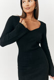 Long Sleeve Knit Mini Dress