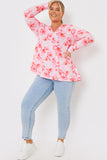 Floral V-Neck Long Sleeve Smock Top