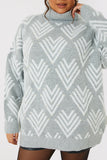 Roll Neck Pearl Detail Knit Jumper