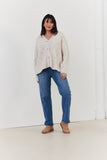 Recycled Fluffy Pointelle Cardi