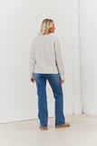 Recycled Fluffy Pointelle Cardi
