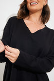 V Neck T Shirt And Wide Leg Trouser Set