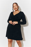 Wrap Magisculpt Mini Skater Dress