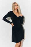 Magic Sculpting Wrap Mini Skater Dress