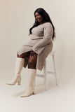 Kylie Heeled High Leg Boot