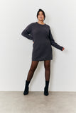 Crew Neck Knit Jumper Dress