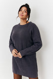 Crew Neck Knit Jumper Dress