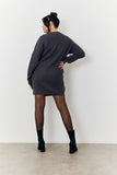Crew Neck Knit Jumper Dress