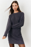 Crew Neck Knit Jumper Dress
