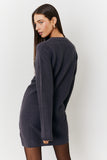 Crew Neck Knit Jumper Dress