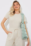 Ribbed Crew Neck Short Sleeve Bodysuit