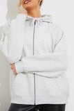 Fleeceback Zip Through Hoodie