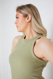 Ribbed Racer Vest