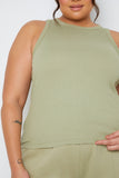 Ribbed Racer Vest