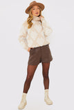 Roll Neck Pearl Detail Knit Jumper