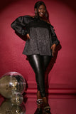 Cold Shoulder Satin Top