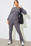 Crew Neck Short Sleeve Rib Top