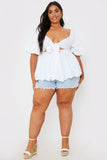 Multiway Broderie Trim Top