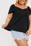 Flutter sleeve Smock Top