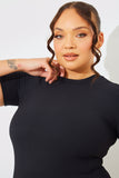 Crew Neck Short Sleeve Rib Top