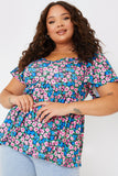 Flutter sleeve Smock Top
