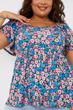 Flutter sleeve Smock Top