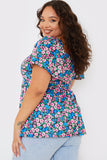 Flutter sleeve Smock Top
