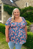 Flutter sleeve Smock Top