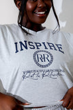 Inspire' Printed Boxy Crop Top