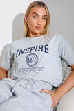 Inspire' Printed Boxy Crop Top